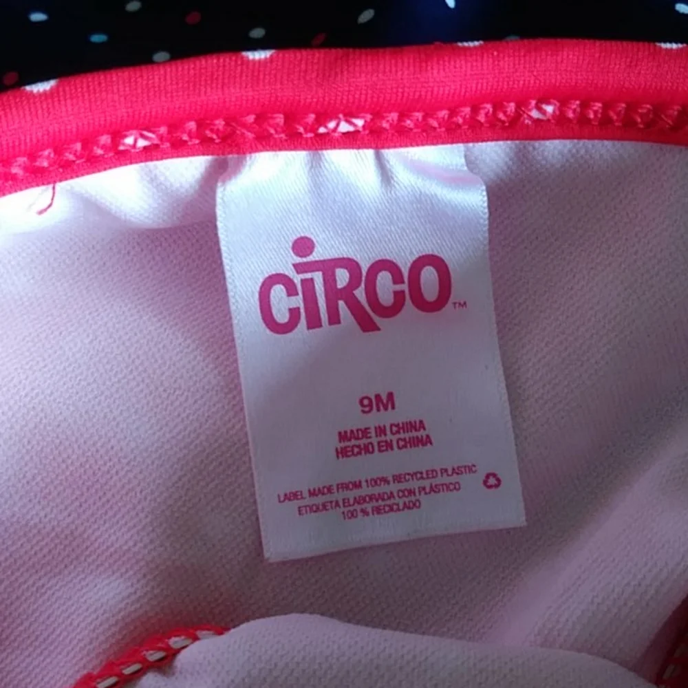 NWT Circo 3-pc polka dot blue swim rash guard